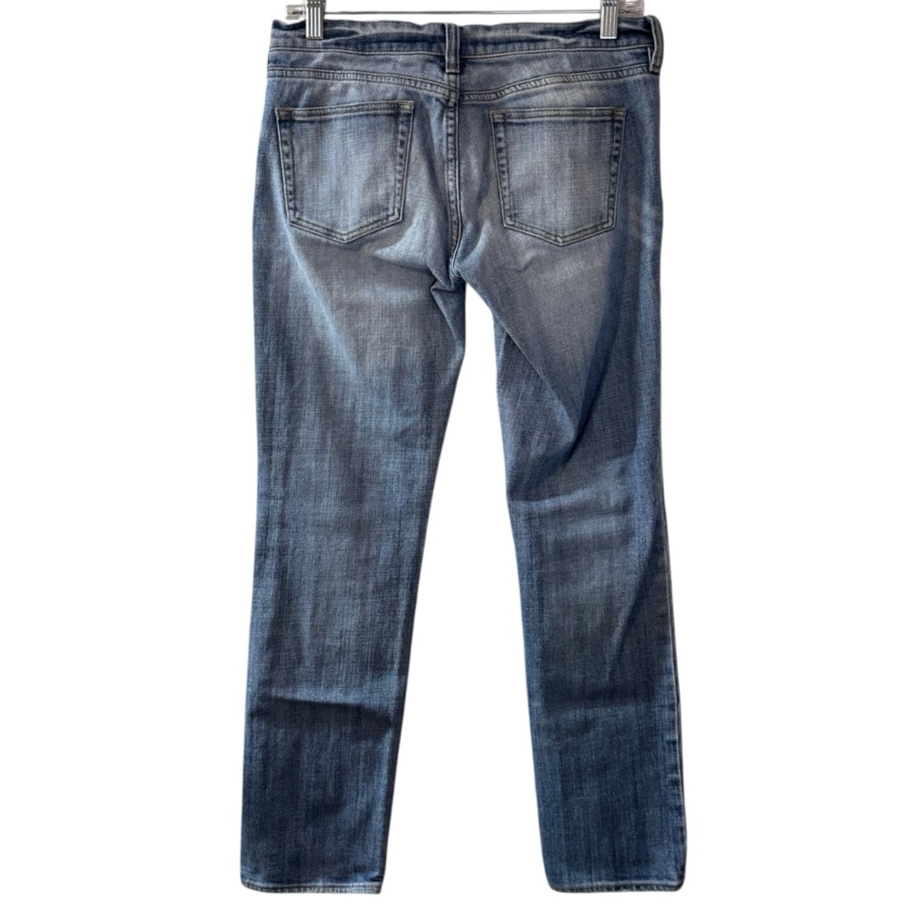 J Crew Stretch Straight Leg Low Rise Jeans Pants Womens 27S (waist meas 30) - Picture 2 of 10